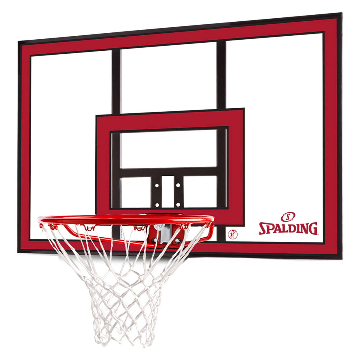 Spalding 44 Inch Board/Mounting Bracket/Rim Combo Basketball Backboard