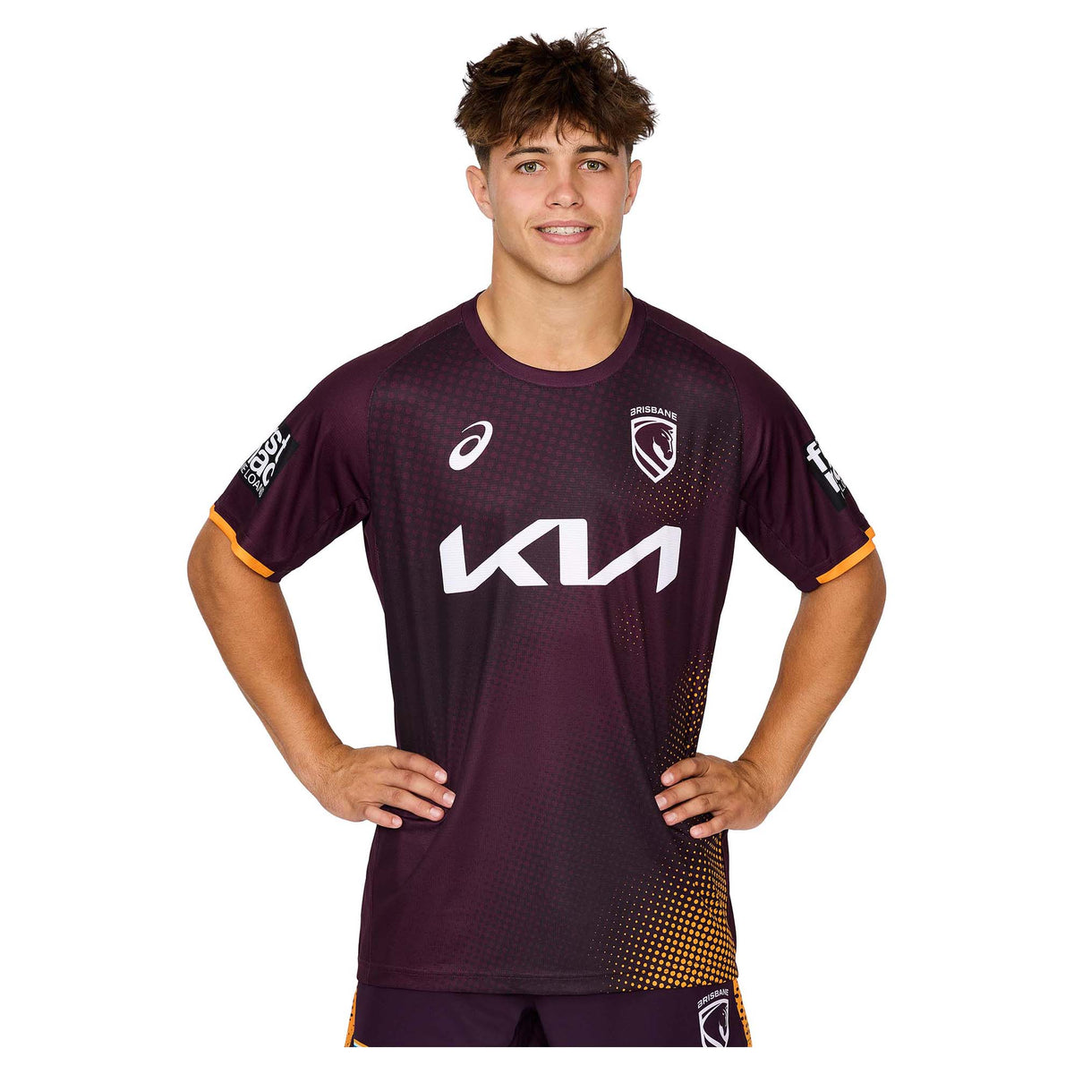 Asics Men's NRL Brisbane Broncos 2026 Short Sleeve Training Tee