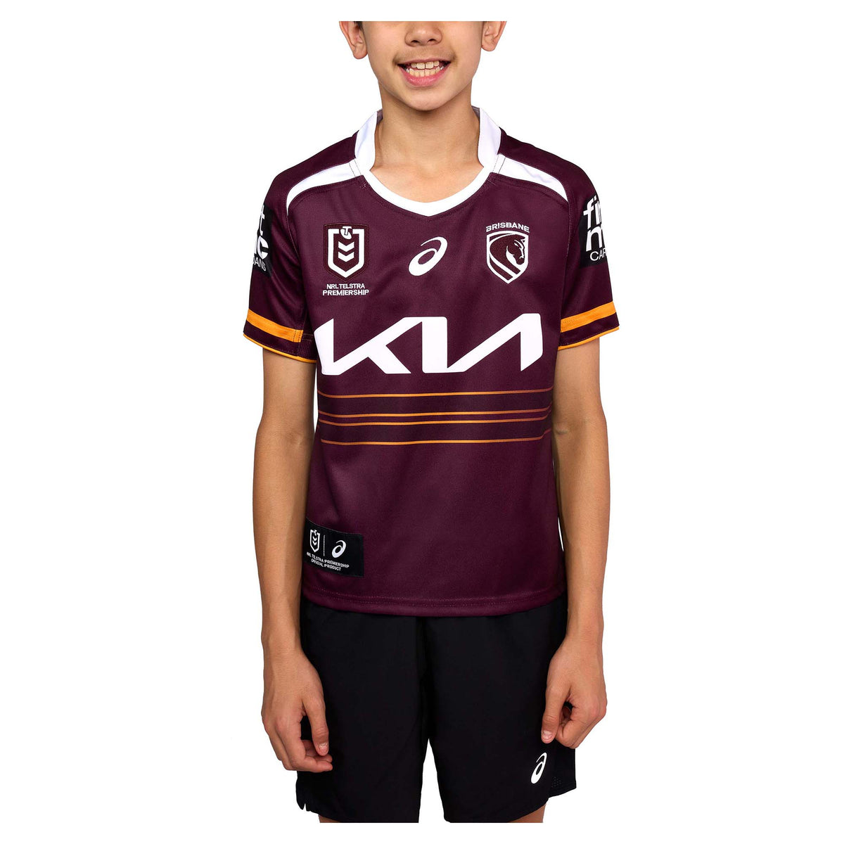 Asics Junior's NRL Brisbane Broncos 2026 Replica Home Jersey