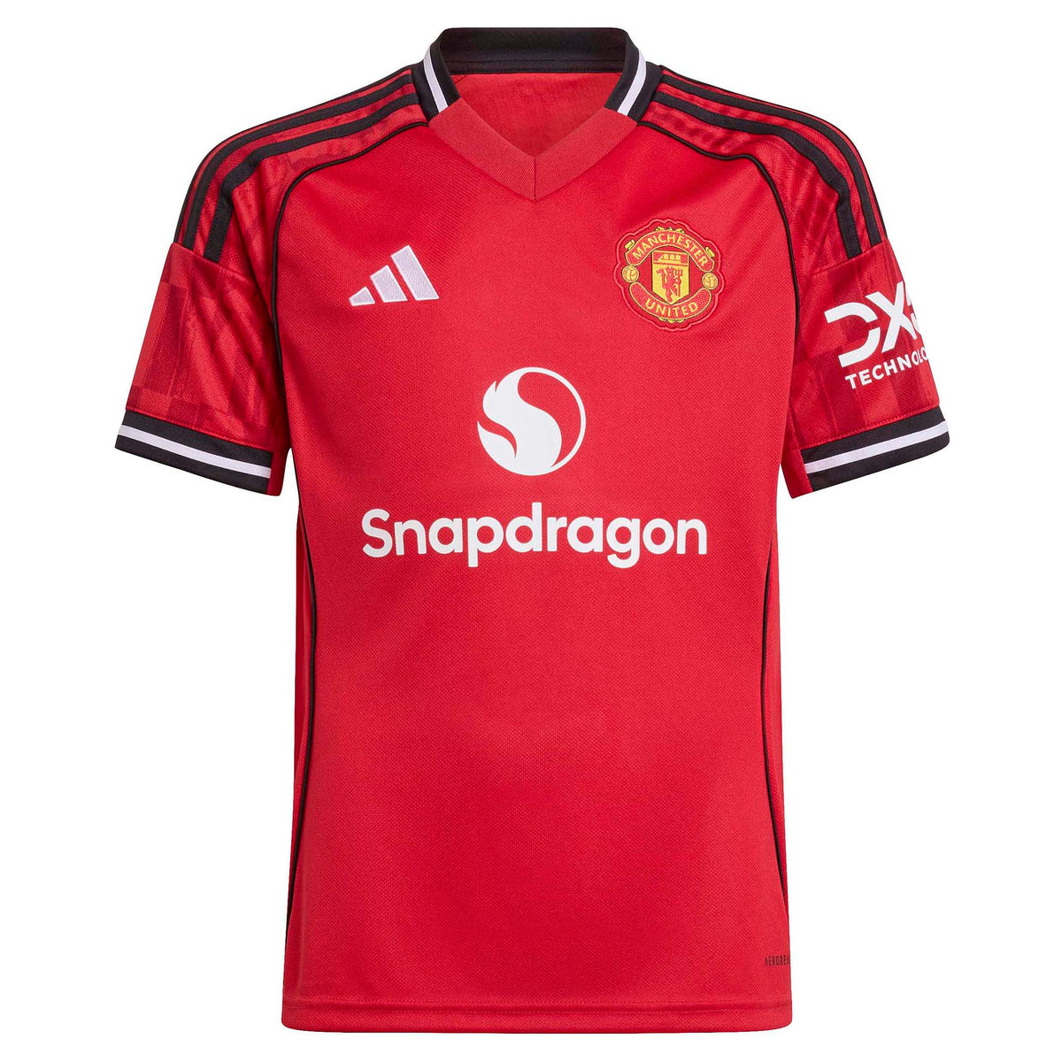 Adidas Junior's Manchester United 2025/26 Home Soccer Jersey