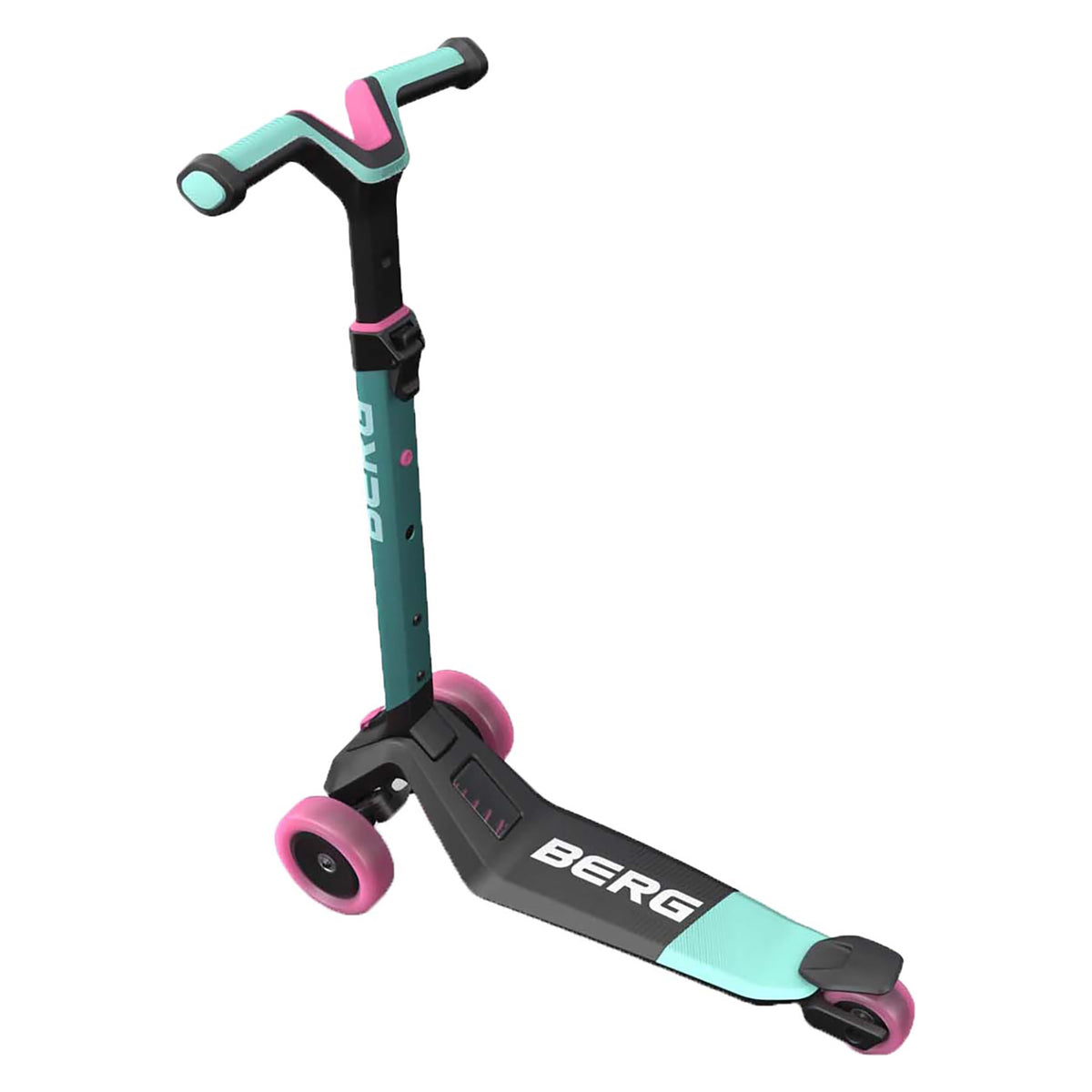 BERG Trottinette Nexo Foldable | dès 2 ans, pliable, 3 hauteurs réglables, frein arrière