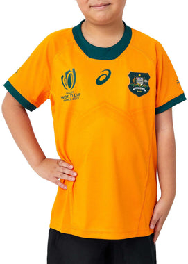 Junior's Rugby World Cup Wallabies 2023 Replica Home Jersey