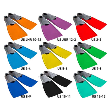 Junior's Long Blade Rubber Fins (US JR 10-12)