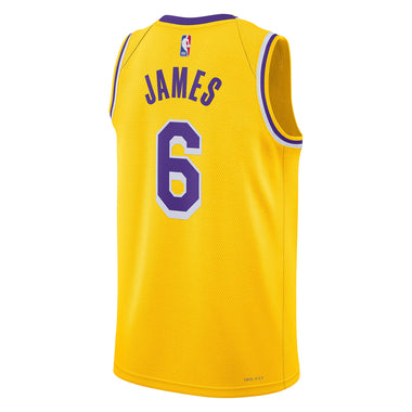 Men's NBA Los Angeles Lakers Lebron James 2022/23 Icon Edition Swingman Jersey