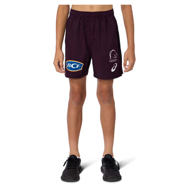 Junior's NRL Brisbane Broncos 2025 Replica Training Shorts Y