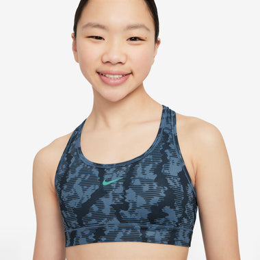 Pro Swoosh Big Kids' Reversible Allover Print Sports Bra