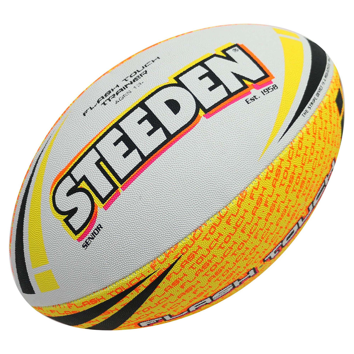 Steeden Junior's Touch Flash Rugby Ball