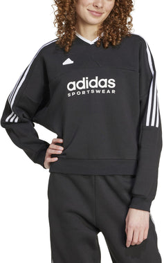 Women's Tiro Cut 3-Stripes Fleece Sweatshirt