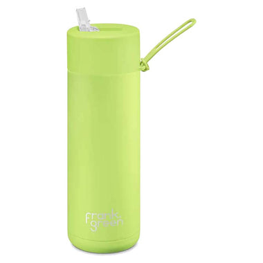 595ml Ceramic Reusable Straw Lid Water Bottle