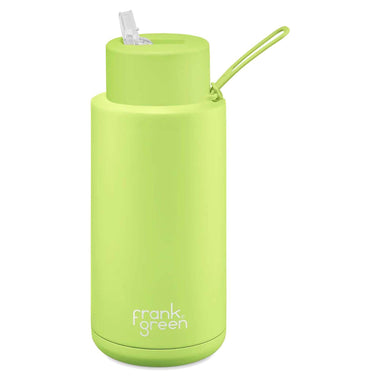 1L Ceramic Reusable Straw Lid Water Bottle