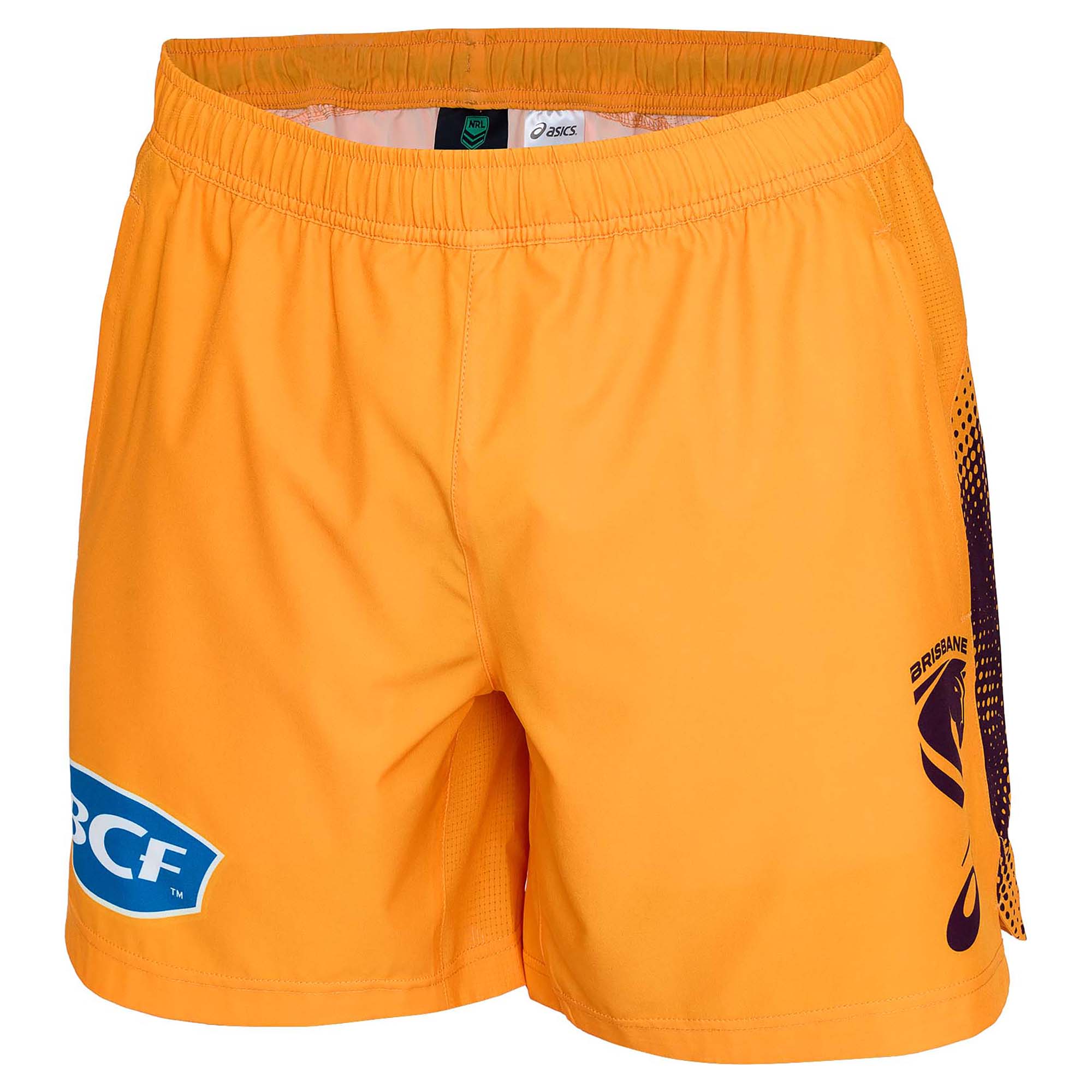 ラグビー　ショーツ　レア Brisbane Broncos asics 新品 Asics Men's NRL Brisbane Broncos 2026 Replica Training Shorts