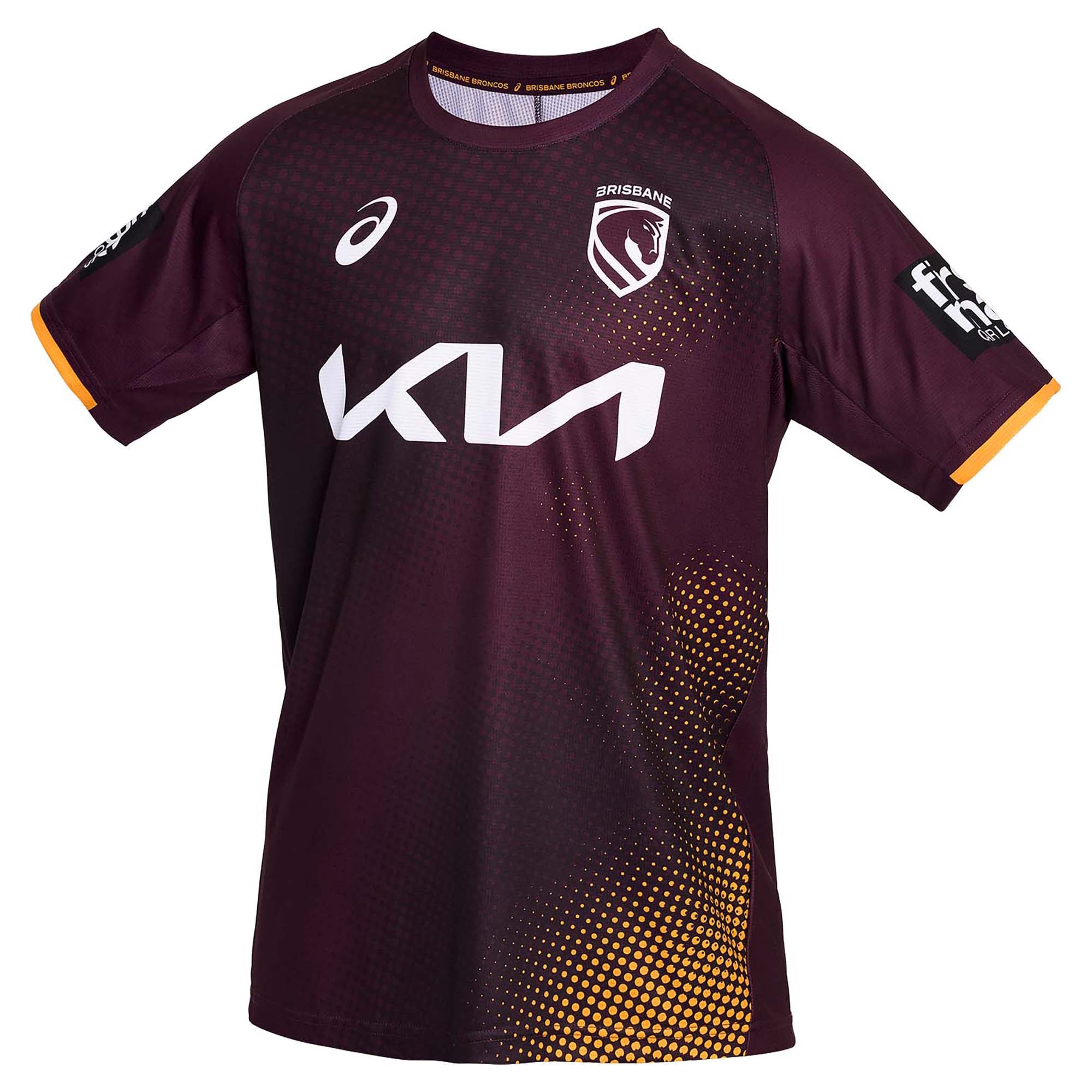 Asics Men's NRL Brisbane Broncos 2026 Short Sleeve Training Tee