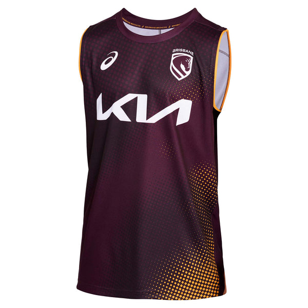 Asics Men's NRL Brisbane Broncos 2026 Training Singlet