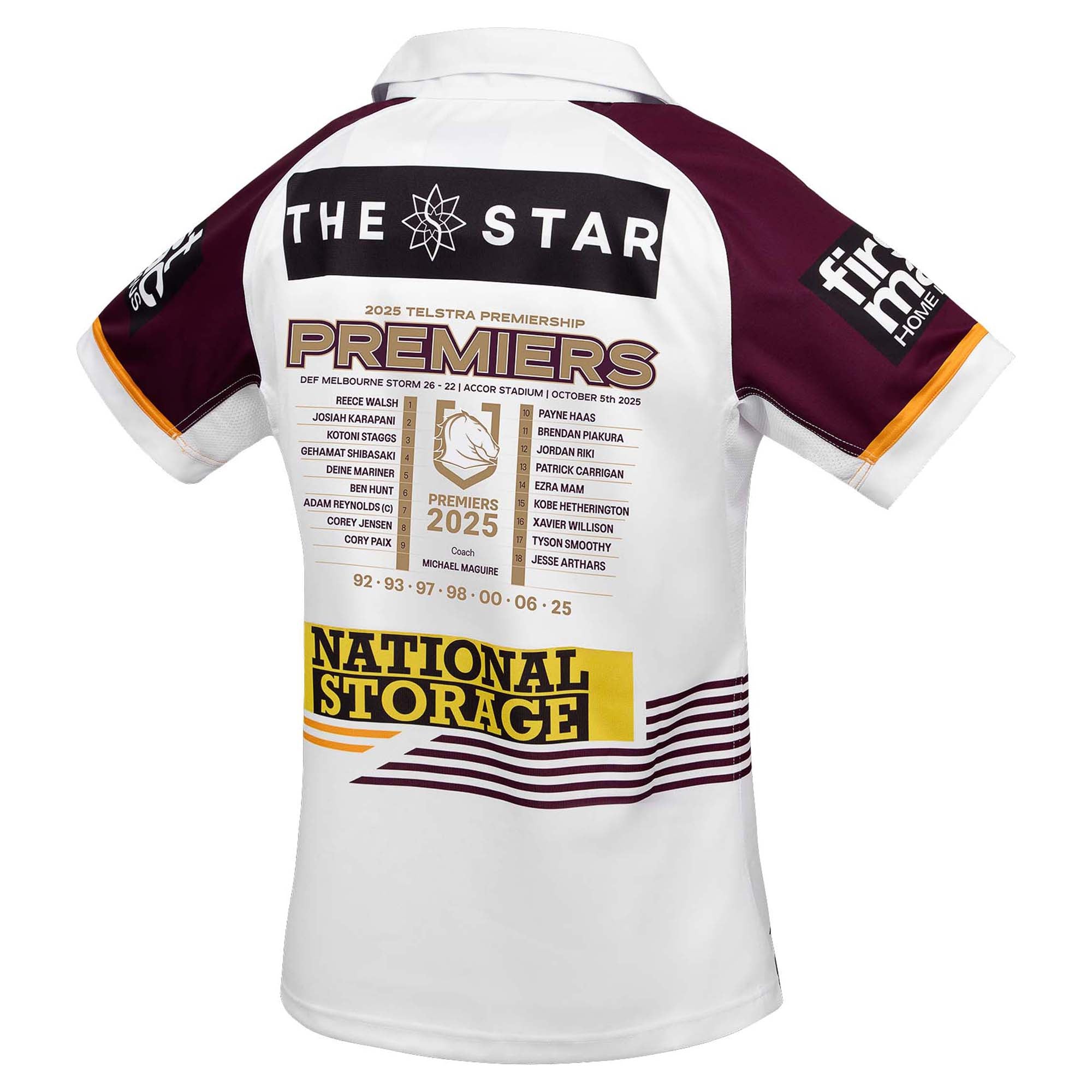 Asics Men's NRL Brisbane Broncos 2025 Premiers Jersey | INTERSPORT