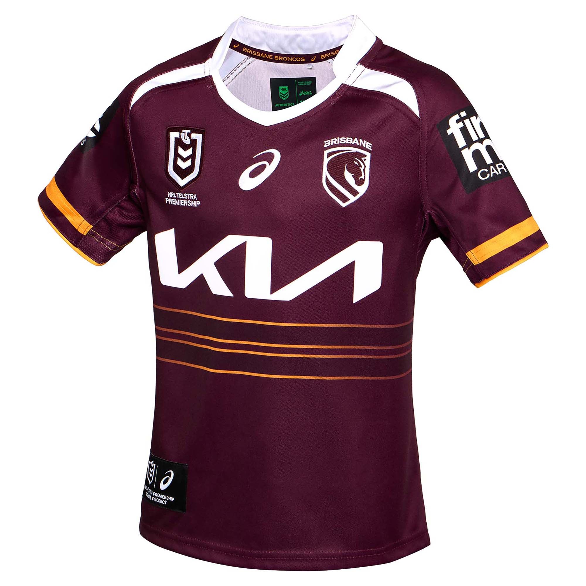 Asics Junior's NRL Brisbane Broncos 2026 Replica Home Jersey