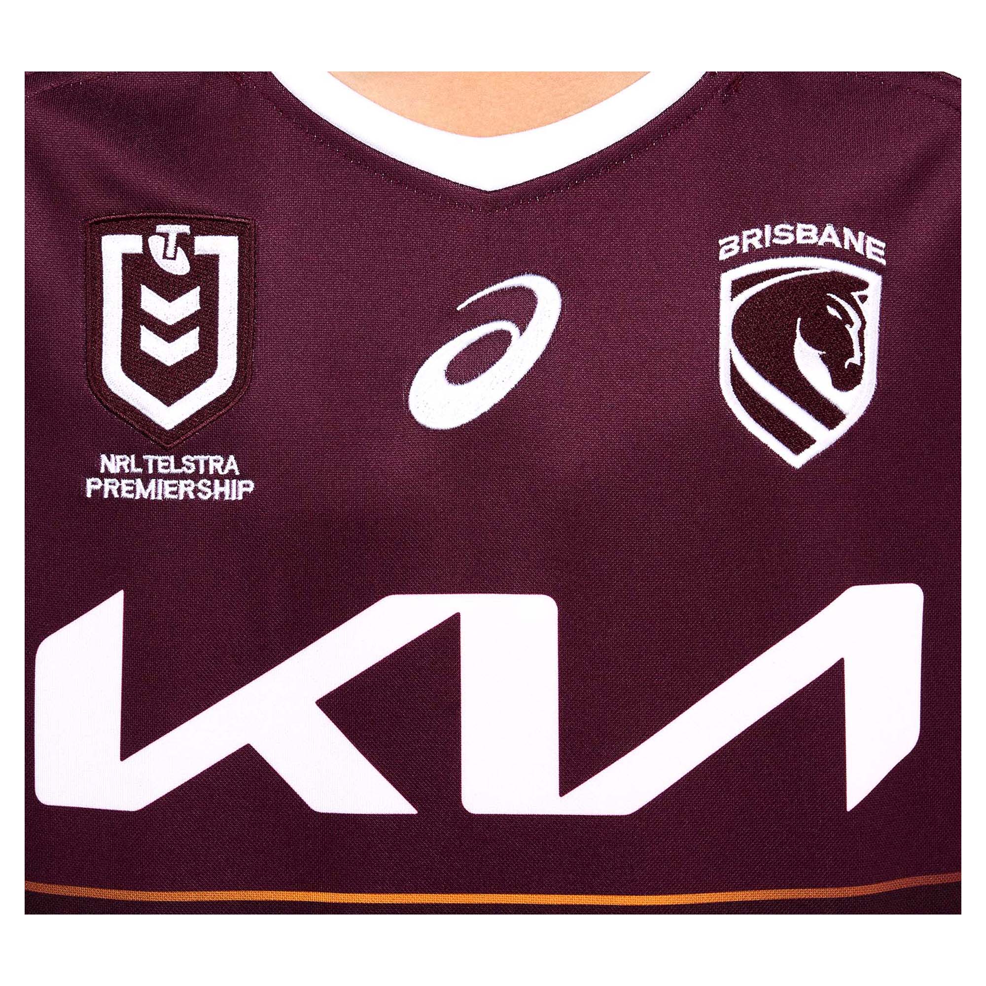 Asics Junior's NRL Brisbane Broncos 2026 Replica Home Jersey