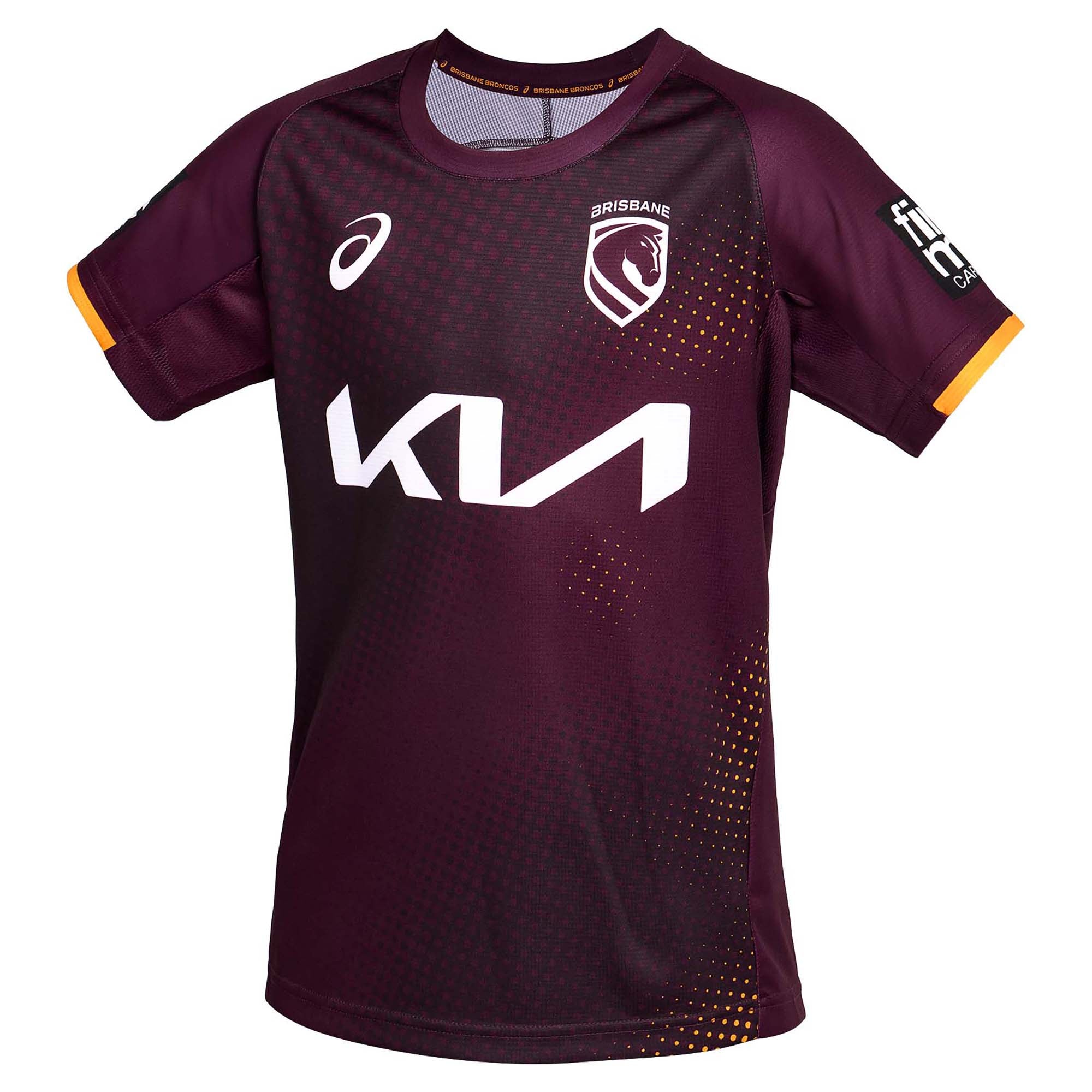 Asics Junior's NRL Brisbane Broncos 2026 Short Sleeve Training Tee