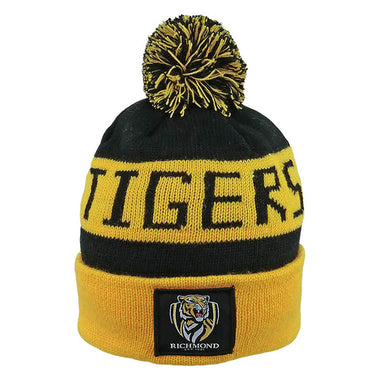 Adult's AFL Richmond Tigers Football Club Bar Beanie