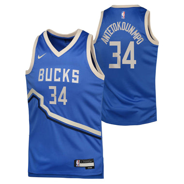 Junior's NBA Milwaukee Bucks Giannis Antetokounmpo 2024/25 City Edition Swingman Jersey