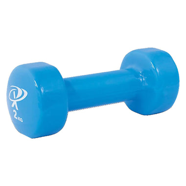 2Kg Coloured Vinyl Dipped Dumbbell