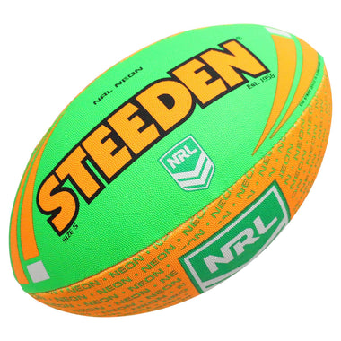 NRL Neon Supporter Rugby Ball (Size 5)