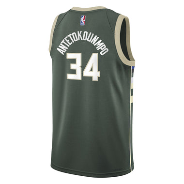 Junior's NBA Milwaukee Bucks Giannis Antetokounmpo Icon Swingman Jersey