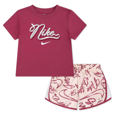 Girl's Swoosh On Pointe Tempo Tee & Shorts Set