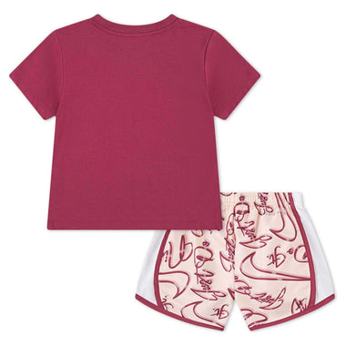 Girl's Swoosh On Pointe Tempo Tee & Shorts Set