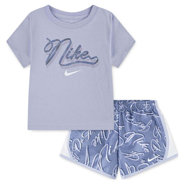 Girl's Swoosh On Pointe Tempo Tee & Shorts Set