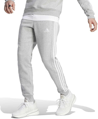 Men's Essentials Fleece 3-Stripes Tapered Cuff Joggers