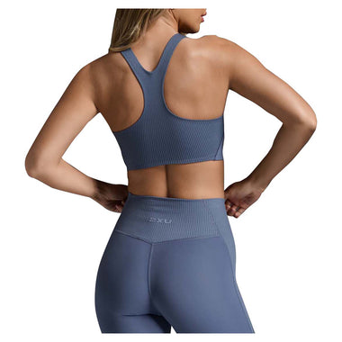 Women's Ribbed Longline Sports Bra