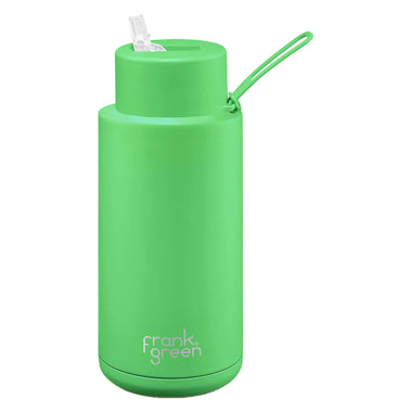 1L Ceramic Reusable Straw Lid Water Bottle