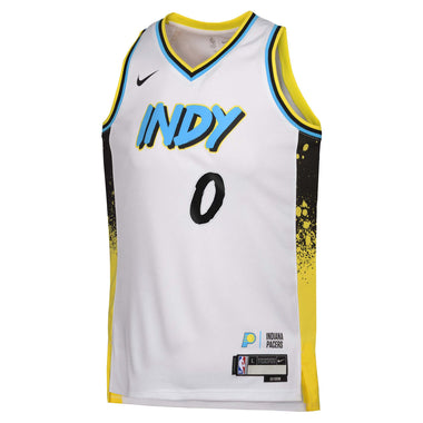 Junior's NBA Indiana Pacers Tyrese Haliburton 2024/25 City Edition Swingman Jersey