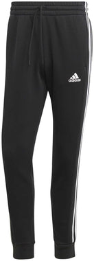 Men's Essentials Fleece 3-Stripes Tapered Cuff Joggers