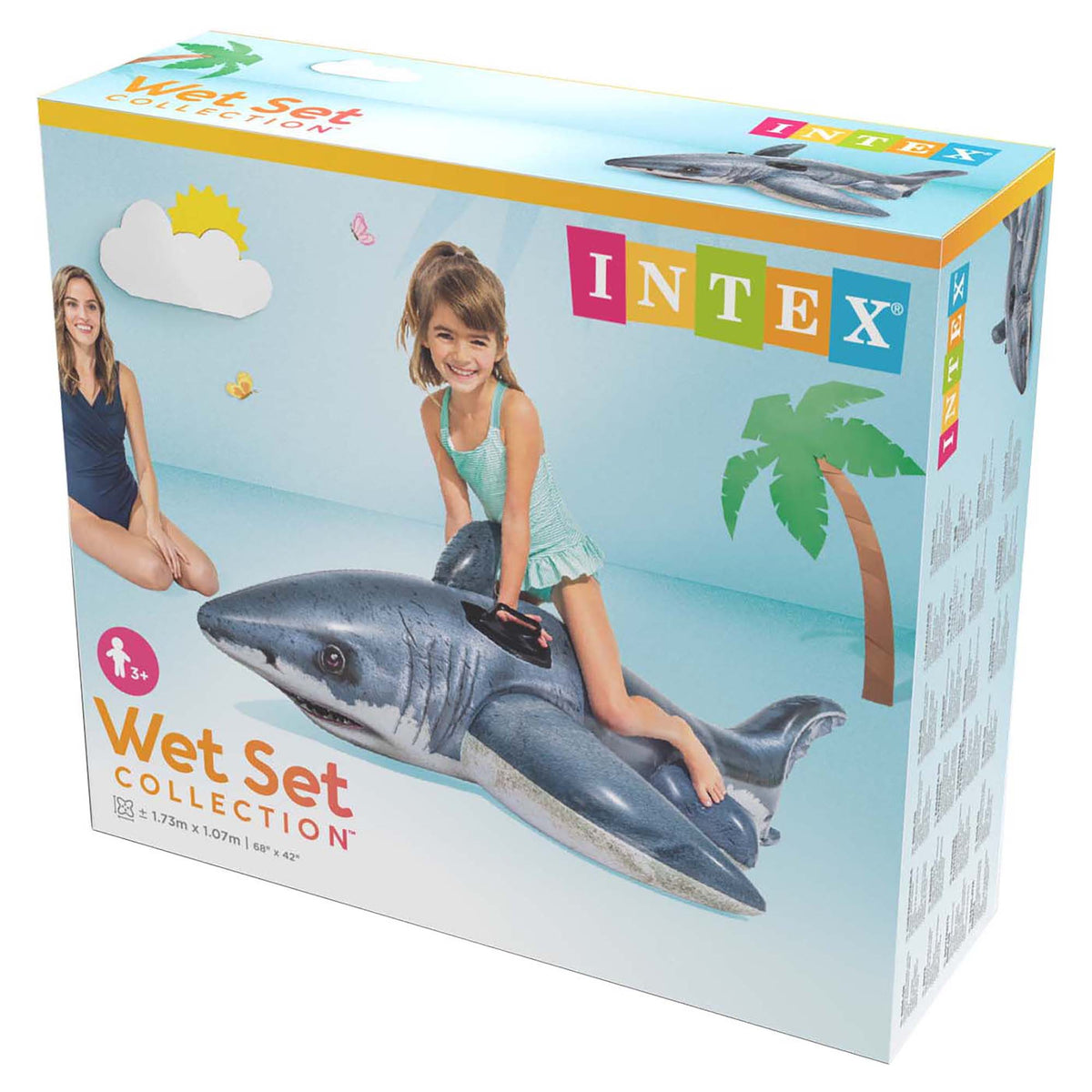 Shark Riding Inflatable Great White Shark Ride-On Inflatable