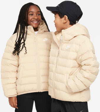 Sportswear Lightweight Synthetic Fill Big Kid's Loose Hooded Jacket