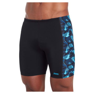 Men's Glare Panelled Mid Jammer Swim Shorts