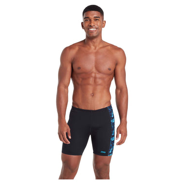 Men's Glare Panelled Mid Jammer Swim Shorts