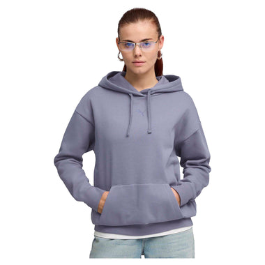 Women's Essential Cat Logo Relaxed Fleece Hoodie
