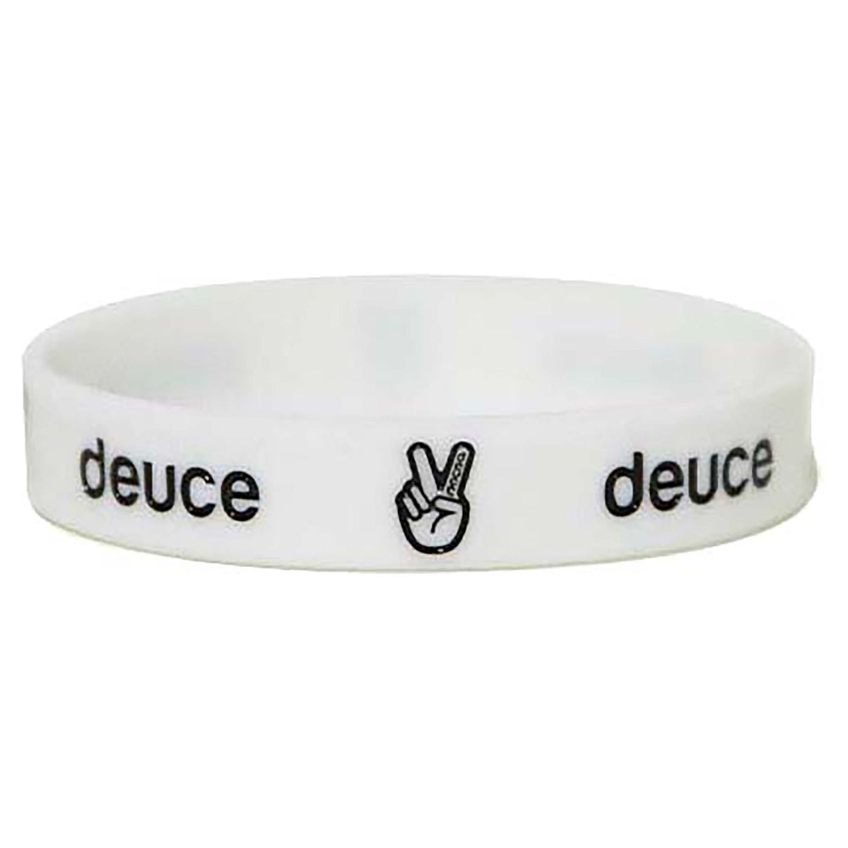 deuce White Baller Wristband