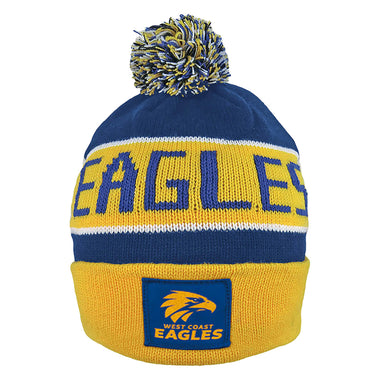 Adult's AFL West Coast Eagles Football Club Bar Beanie