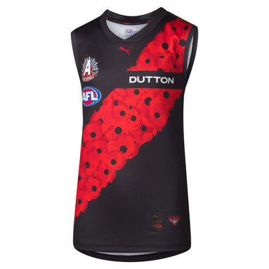 Men's AFL Essendon Bombers Football Club 2025 Anzac Replica Jersey
