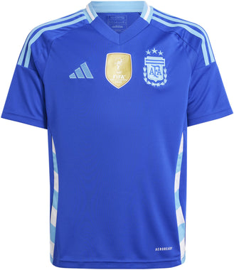 Kid's Argentina 2024/25 Away Soccer Jersey