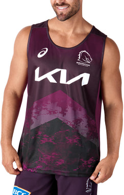 Men's NRL Brisbane Broncos 2024 Training Singlet