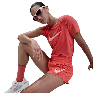 Women's One Swoosh Dri-FIT Mid-Rise Brief-Lined Running Shorts