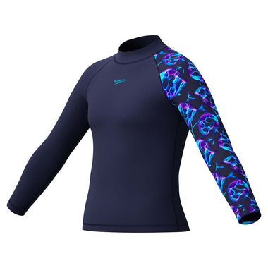 Junior Boy's Print Long Sleeve Rash Top