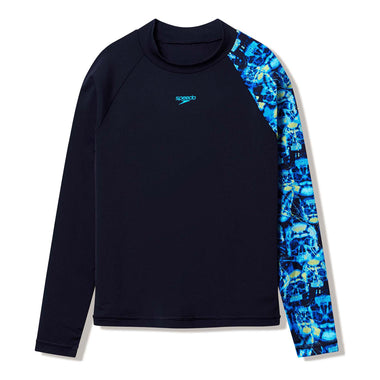 Boy's Long Sleeve Print Rash Top