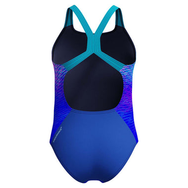 Junior Girl's Print Placement Powerback One Piece