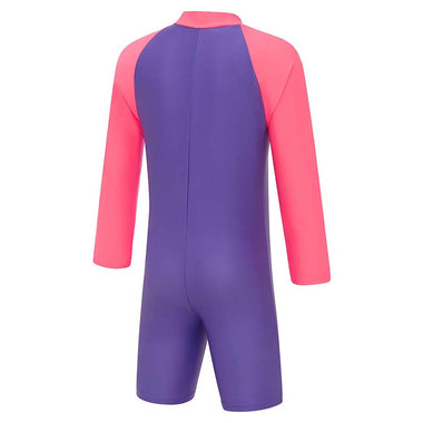 Toddler Girl's Long Sleeve Zip Sunsuit