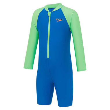 Toddler Boy's Long Sleeve Zip Sunsuit